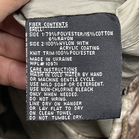 Vintage Braetan Reversible Hooded Jacket Aztec Print & Solid Brown XL - Picture 3 of 8